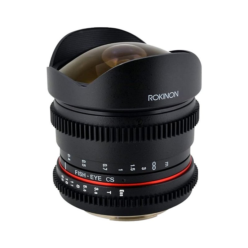 LOCAÇÃO DE LENTE ROKINON PARA CANON 8MM EM RECIFE