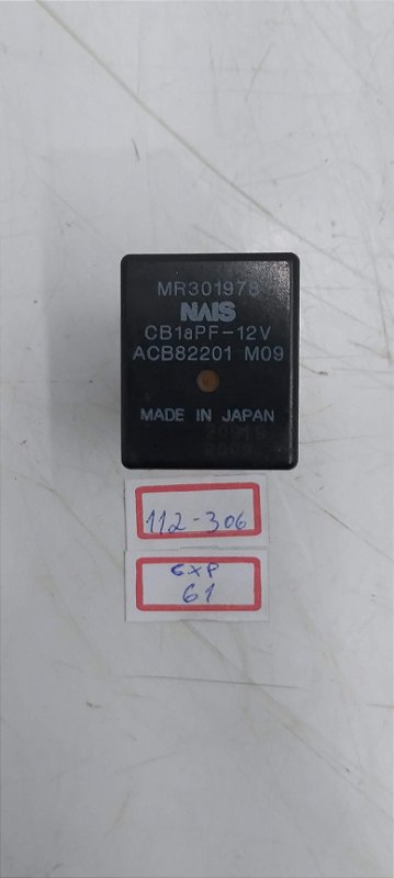 RELE MITSUBISHI PAJERO TR4 10 MR301978 - Mega EcoPeças