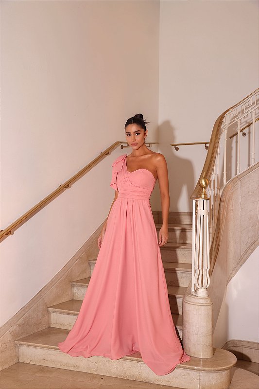 Madrinha Rose Belissima Noivas Vestidos De Madrinha Vestido