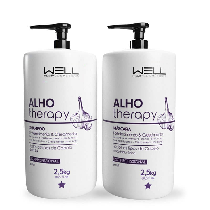 KIT LAVATÓRIO - ALHO THERAPY - WELL HAIR COSMÉTICOS - Well Hair