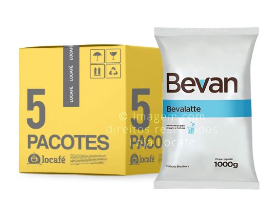 Leite Em Pó Solúvel Bevalatte Bevan - 5Kg (5x1kg) | Locafé - Locafé –  Cafés, chás, xaropes e insumos para bebidas quentes.