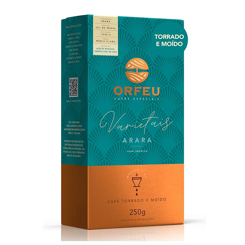 Café Orfeu Torrado e Moído Varietais Arara 100% Arábica - 250g