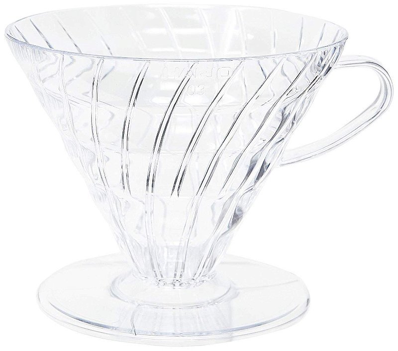 Porta Filtro para Café HARIO V60 Transparente Tamanho 2