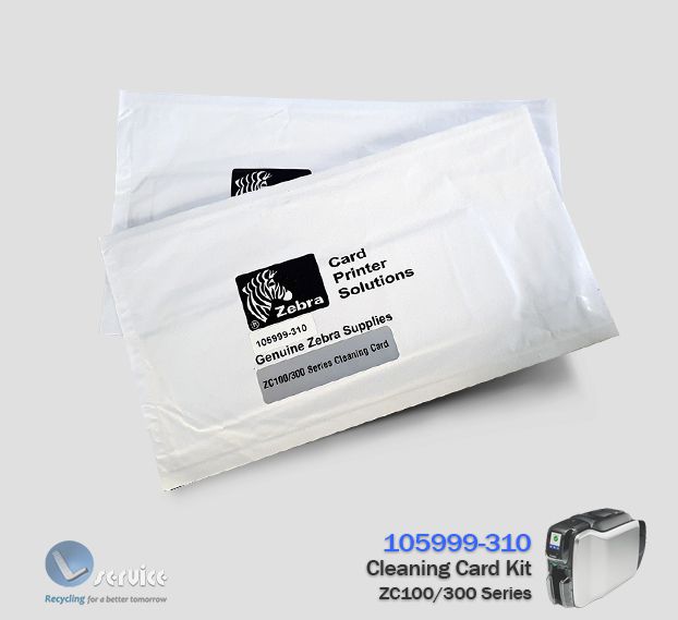 Kit Limpeza Zebra ZC100/ZC300 Lservice peças e impressoras.