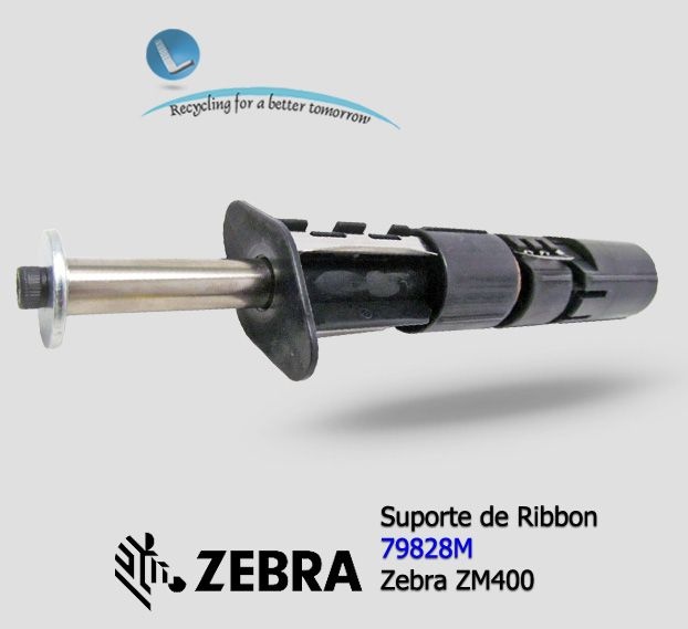 ひめ Kit Ribbon Supply Spindle Zebra ZM400 |79828M - Lservice peças e