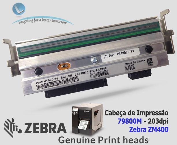 Cabeça de impressão ZM400, Zebra 79800M - Lservice peças e