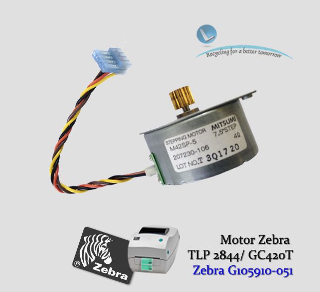 p1、p2、p7、p14、p15 Motor Zebra TLP 2844/ GC420 D/T - Lservice peças e impressoras.