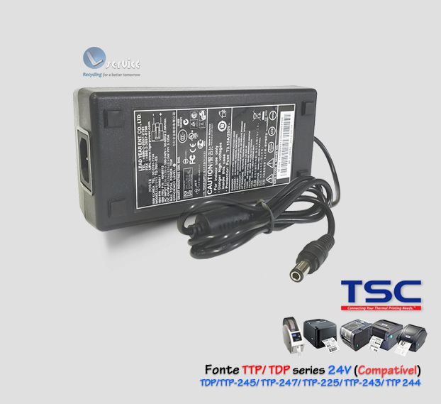 Fonte 24V Impressora térmica TSC printer (Compatível) - Lservice