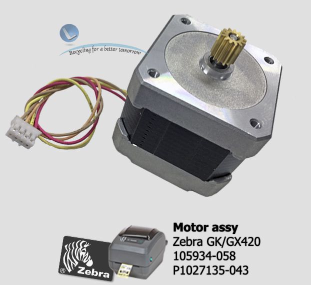 Step Motor, 203dpi → Zebra GK/GX420d/t - Lservice peças e