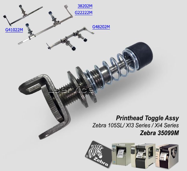 Printhead Toggle Assy Zebra XI3/ Xi4 Series/ ZT510 - Lservice