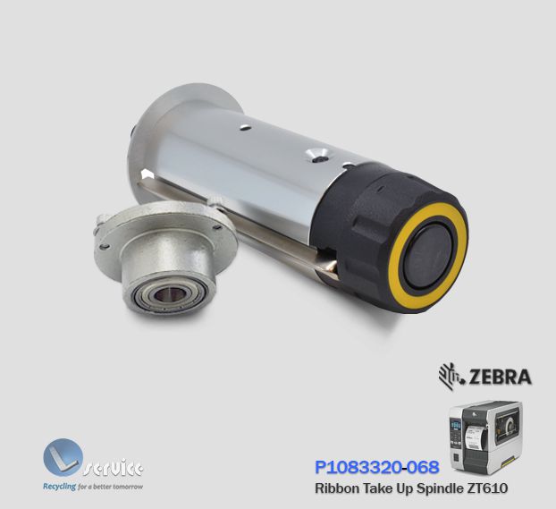 Ribbon Take Up Spindle Zebra ZT610 - Lservice peças e impressoras.