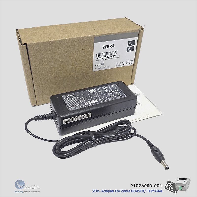 Fonte 20V Zebra GC420/ TLP2844 (Original) - Lservice peças e