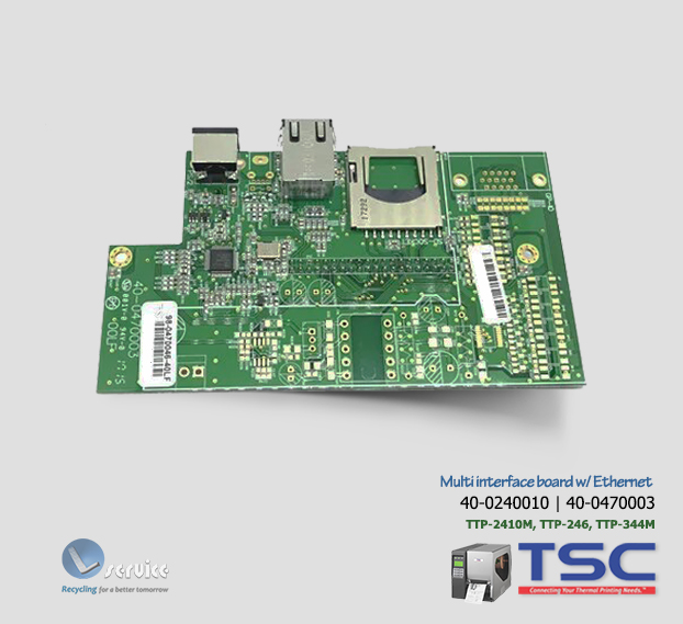 Placa de Rede TSC TTP-2410M, TTP-344M - Lservice peças e impressoras.