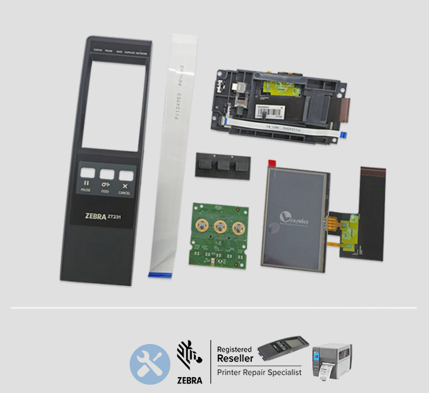 Painel Zebra ZT231 - Lservice peças e impressoras.