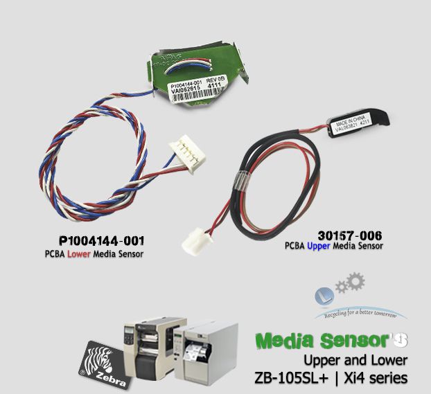 Media Sensor's (Upper and Lower) Zebra Xi4 series ,105SL+