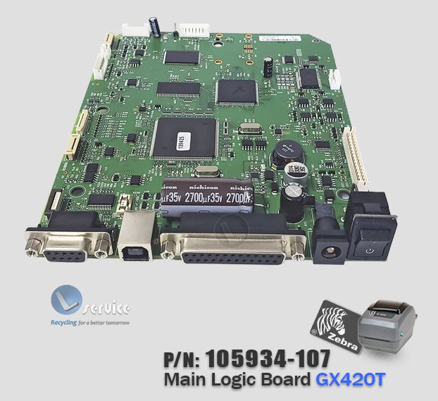 ユリアンページ Placa Principal Zebra GX420D/T|105934-107 - Lservice peças e