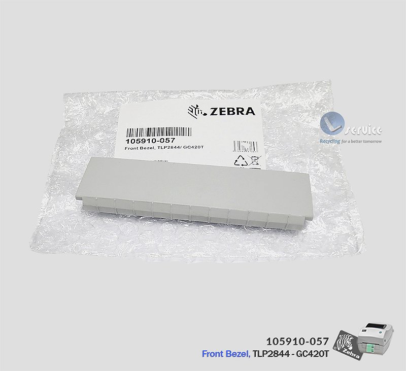 オータム！ Moldura da Tampa Frontal Zebra TLp 2844/ GC420T - Lservice peças e