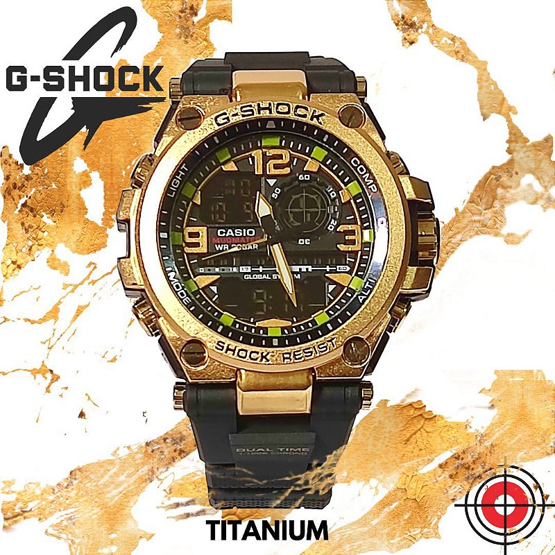 G-SHOCK Resist Titanium GOLD - FORSHOOTER - Militar e tático