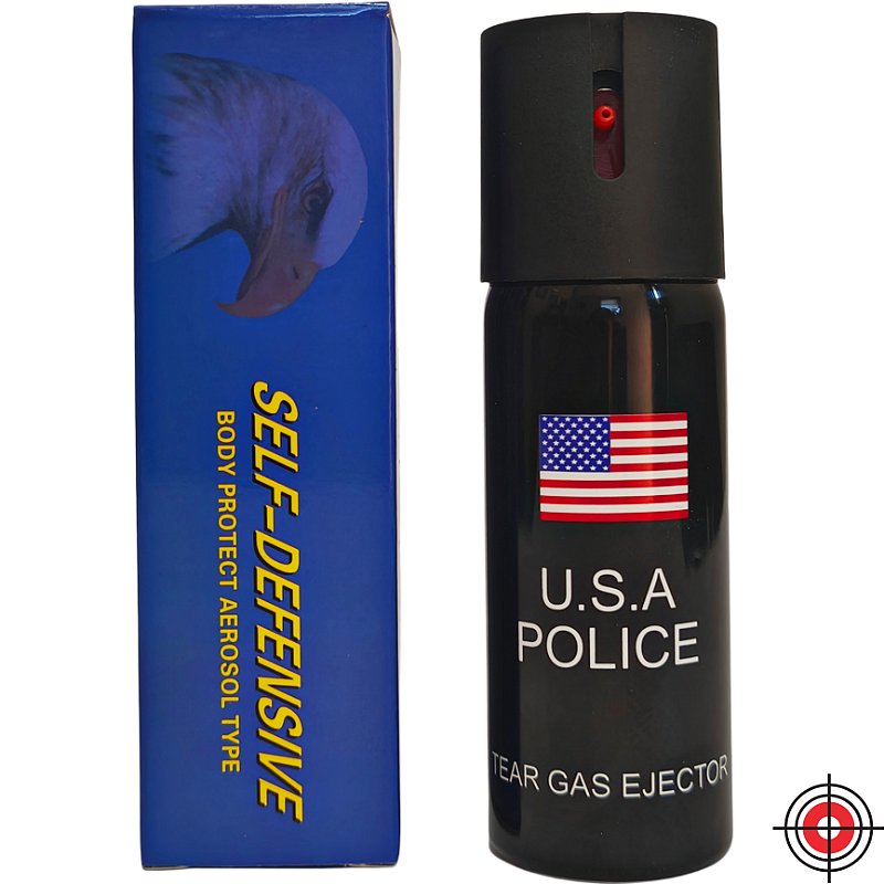 Spray de Defesa POLICE U.S.A 60ml - FORSHOOTER - Militar e tático