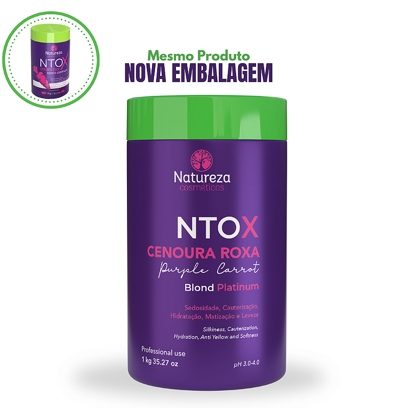 Ntox Cenoura Roxa - Natureza Cosméticos - Natureza Cosméticos