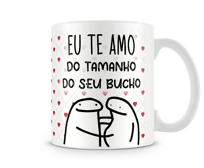 Caneca meme flork te amo do tamanho do seu estresse - Starnerd