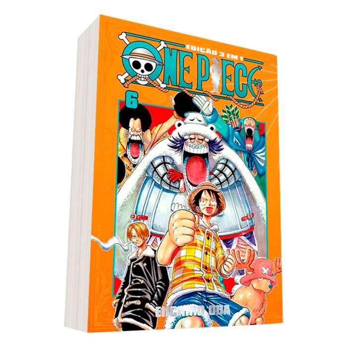 One Piece (3 em 1) - Vol. 06 - Panini - Lacrado - Action New