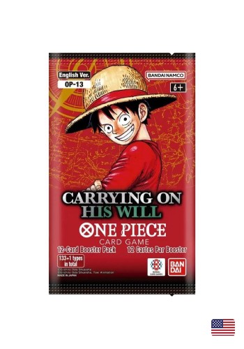 One Piece TCG - Booster Avulso - OP-13 - Carrying on His Will (ING