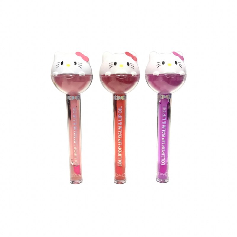 LIP GLOSS E BALM 2 EM 1 HELLO KITTY HUDA PERFECT MAKE ME