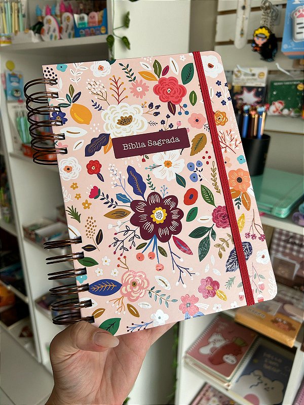Bíblia Anote Slim NVT Florescer - NK Livros - O paraíso da imaginação