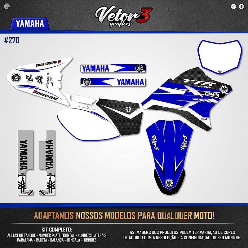 Kit Adesivos Gráficos Para Moto Trilha Tr 100