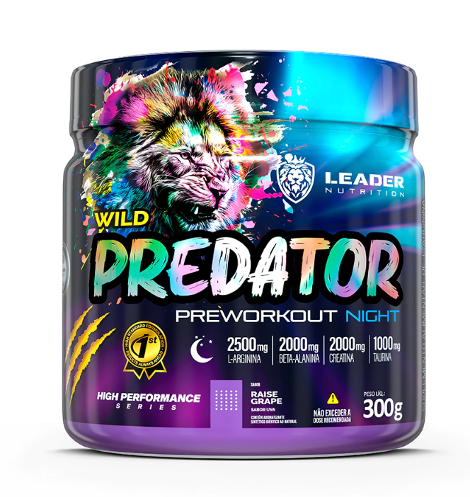 WILD PREDATOR NIGHT 300G - LEADER NUTRITION - Macaco Blindado