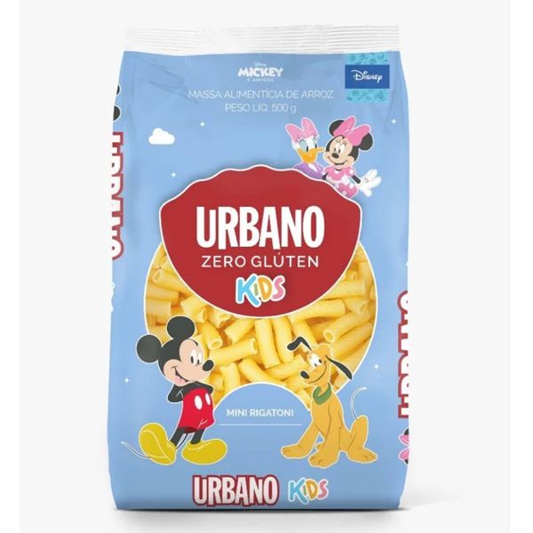 Macarrão Rigatoni A Turma do Mickey Sem Glúten Urbano 500g - Me Gusta Veg