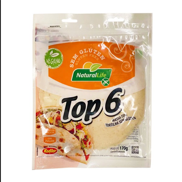Massa para Tortilha Sem Glúten Natural Life 170g Me Gusta Veg