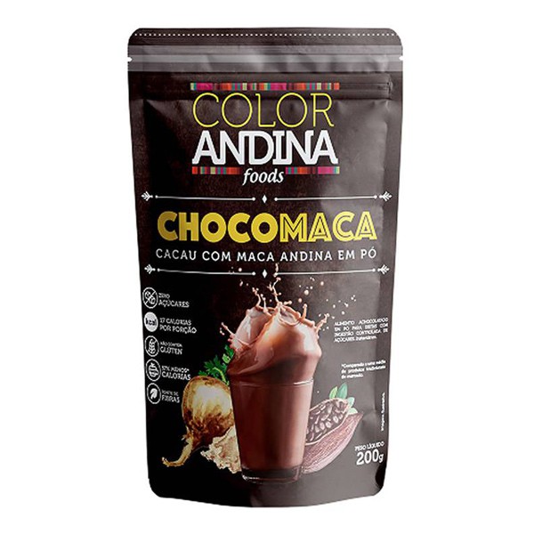 Chocomaca em Pó Vegano Color Andina 200g - Me Gusta Veg