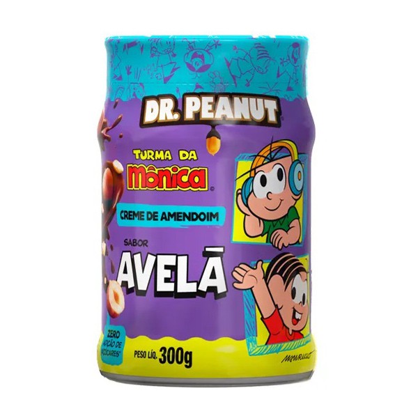 Pasta de Amendoim Turma da Mônica Avelã Dr. Peanut 300g - Me Gusta