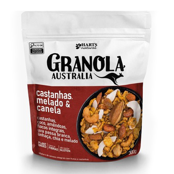 Granola Castanha Melado e Canela Hart's 300g - Me Gusta Veg