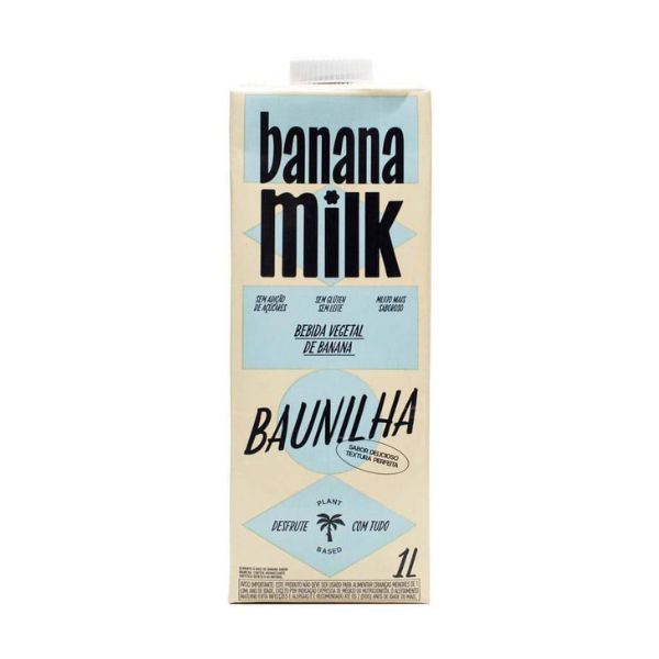 Bebida Vegetal Banana Milk Baunilha 1 litro - Me Gusta Veg