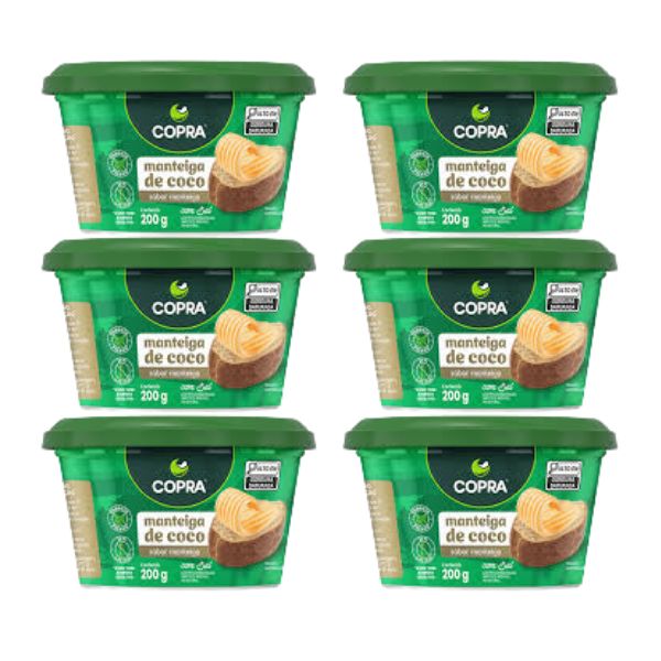 Manteiga de Coco Copra 200g Kit 6un - Me Gusta Veg