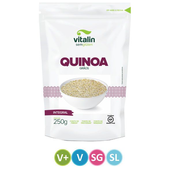 Quinoa Em Grãos Integral 200g Vitalin