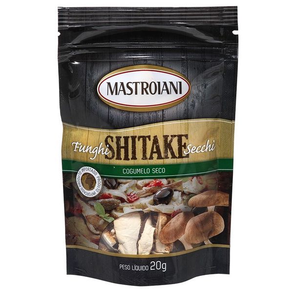 Cogumelo Shitake Secchi Mastroiani 20g - Me Gusta Veg - Sua loja Saudável  na Internet