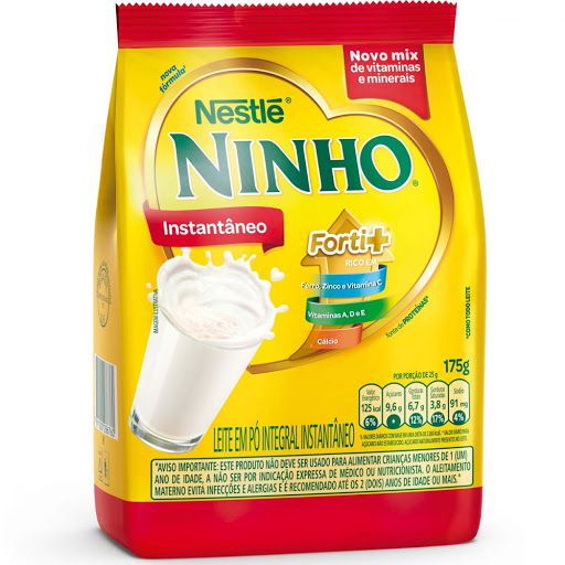 Leite em Pó Ninho Instantâneo 175G - NoLar Supermercado