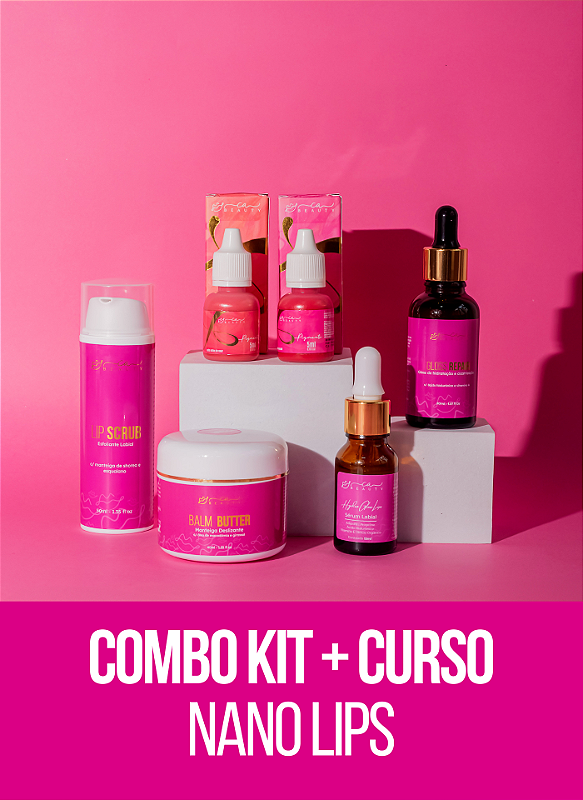 Combo Kit + Curso Nano Lips CA Beauty