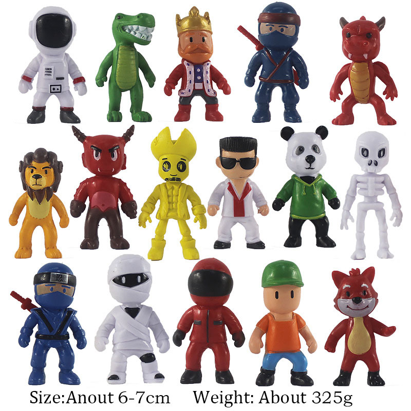 Kit 16 Bonecos Personagens Jogo Stumble Guys 7 Cm - Mega Toys São