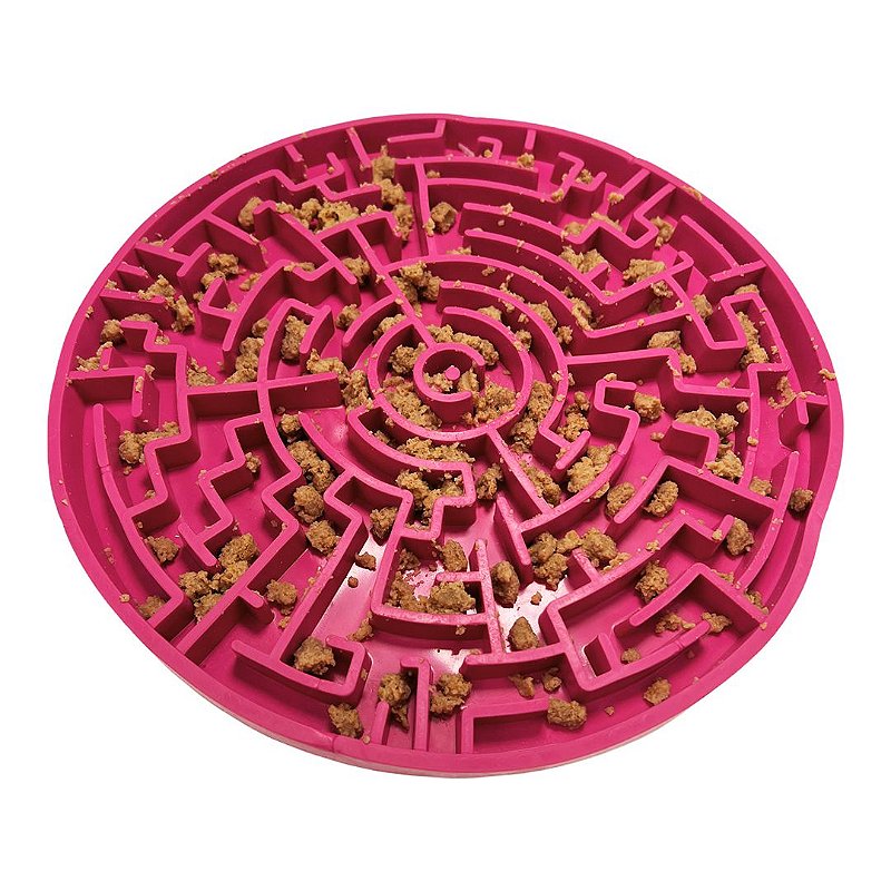 Labirinto Pink G Pet Games-Tapete para Lamber e Comedouro para