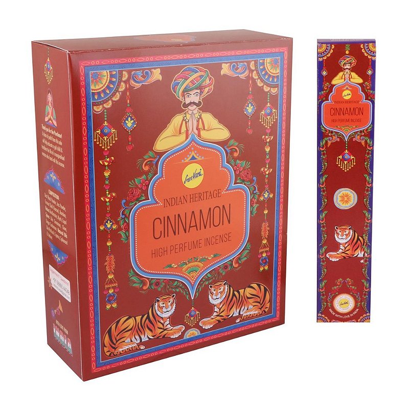 Incenso Sree Vani Indian Heritage Cinnamon Bosque dos Gnomos
