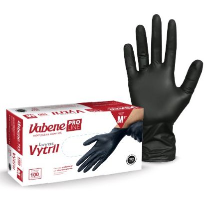 Luva Preta Nitrílica Uso Profissional Churrasco Defumação 100un