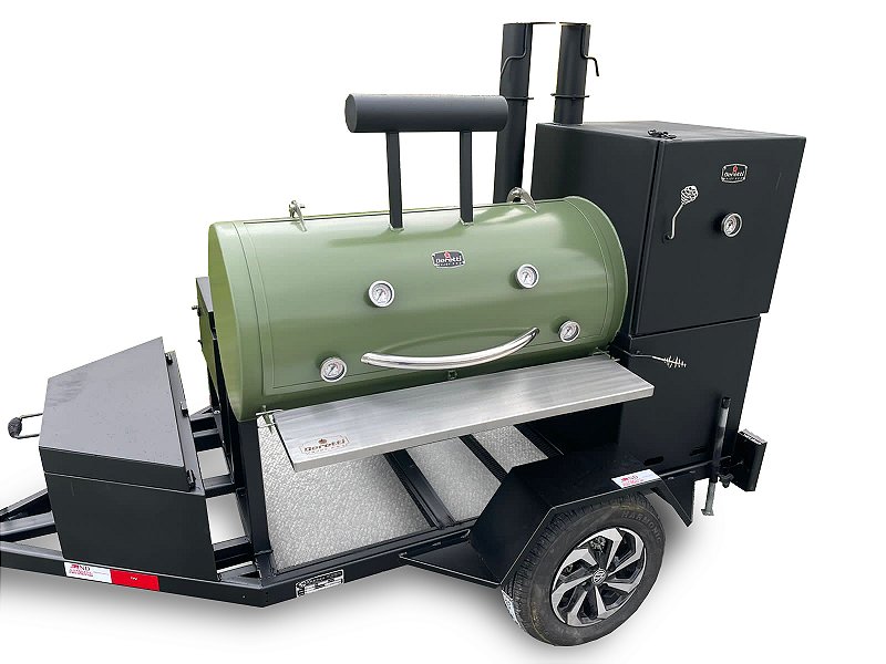 Carretinha Pan-americana 24" - Smoker, Parrilla, Varal e Forno