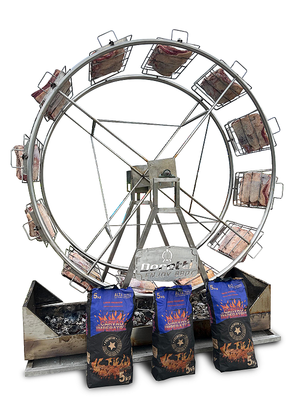 Roda Gigante Inox para 12 Costelas - Deretti