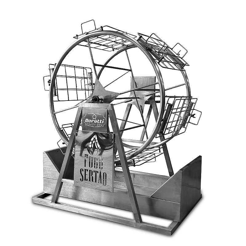 Roda Gigante Inox para 6 Costelas - Deretti