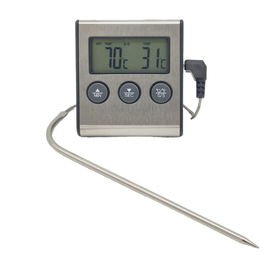 Termômetro Timer Digital com Sonda